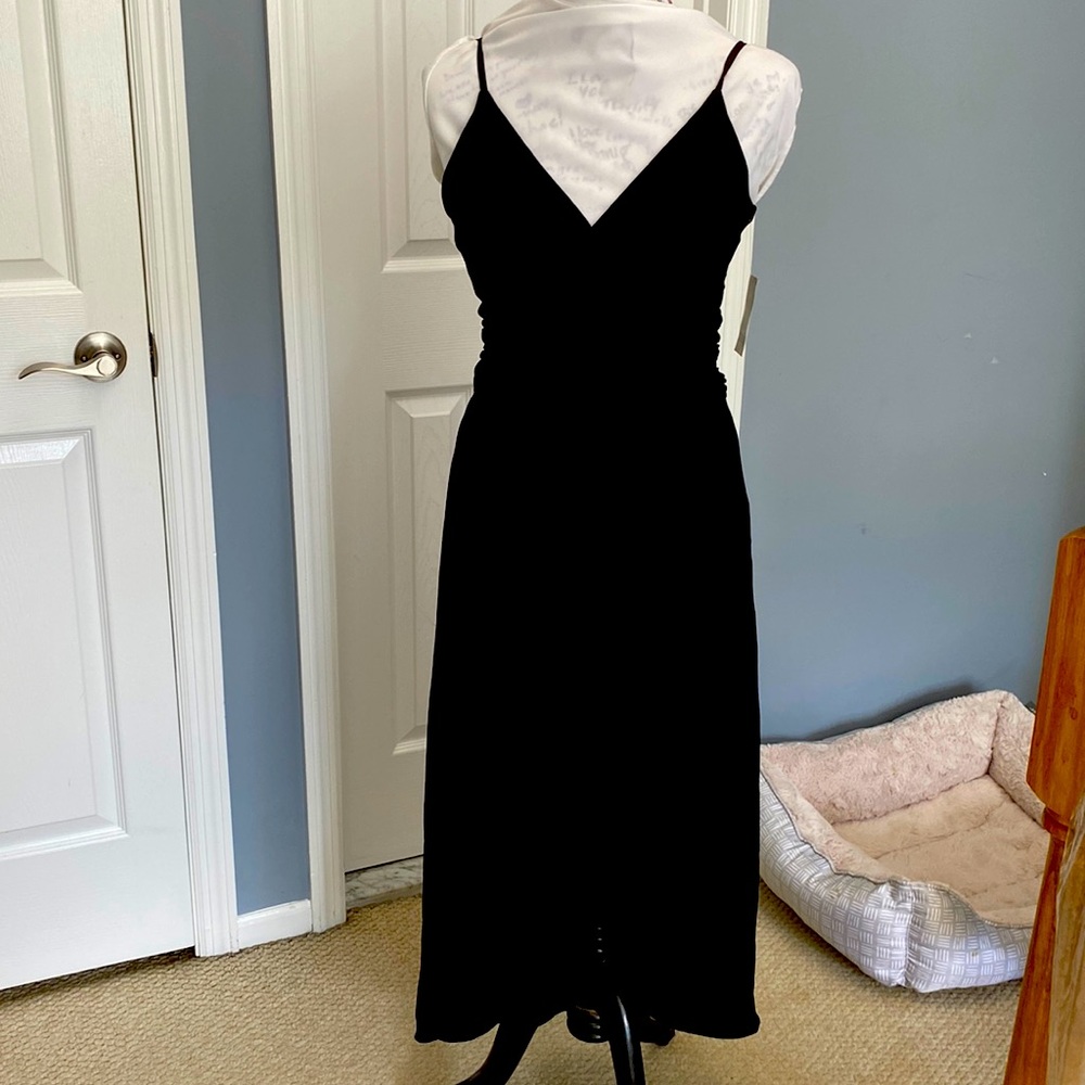 Black sexy wrap around dress